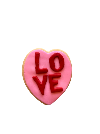 Fondant Valentine Cookie Gift Box - 6 & 8 Pieces