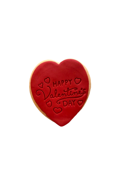 Fondant Valentine Cookie Gift Box - 6 & 8 Pieces