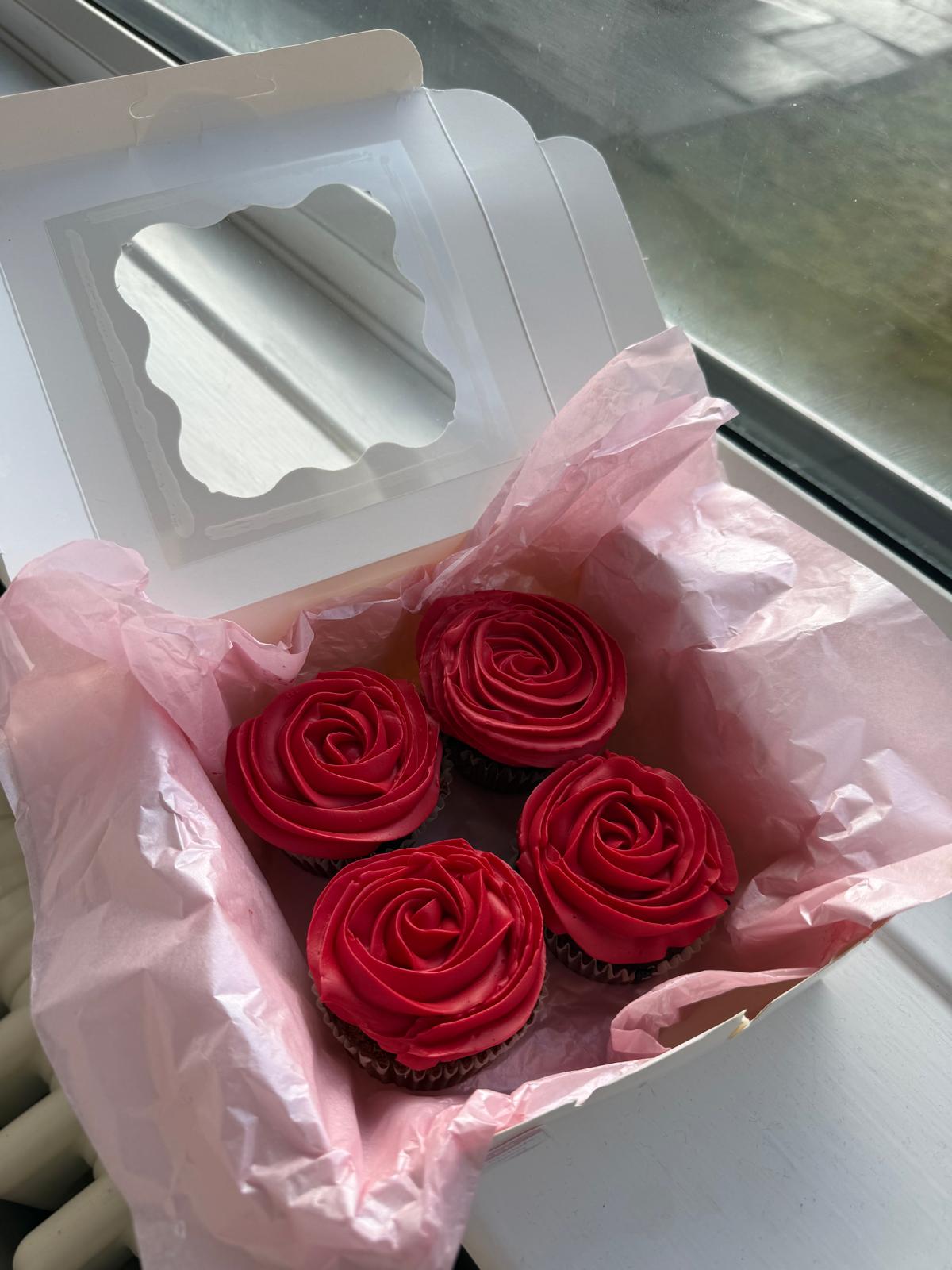 Valentine's Day Cupcakes | Hand-Baked Gift Box of 6 & 12