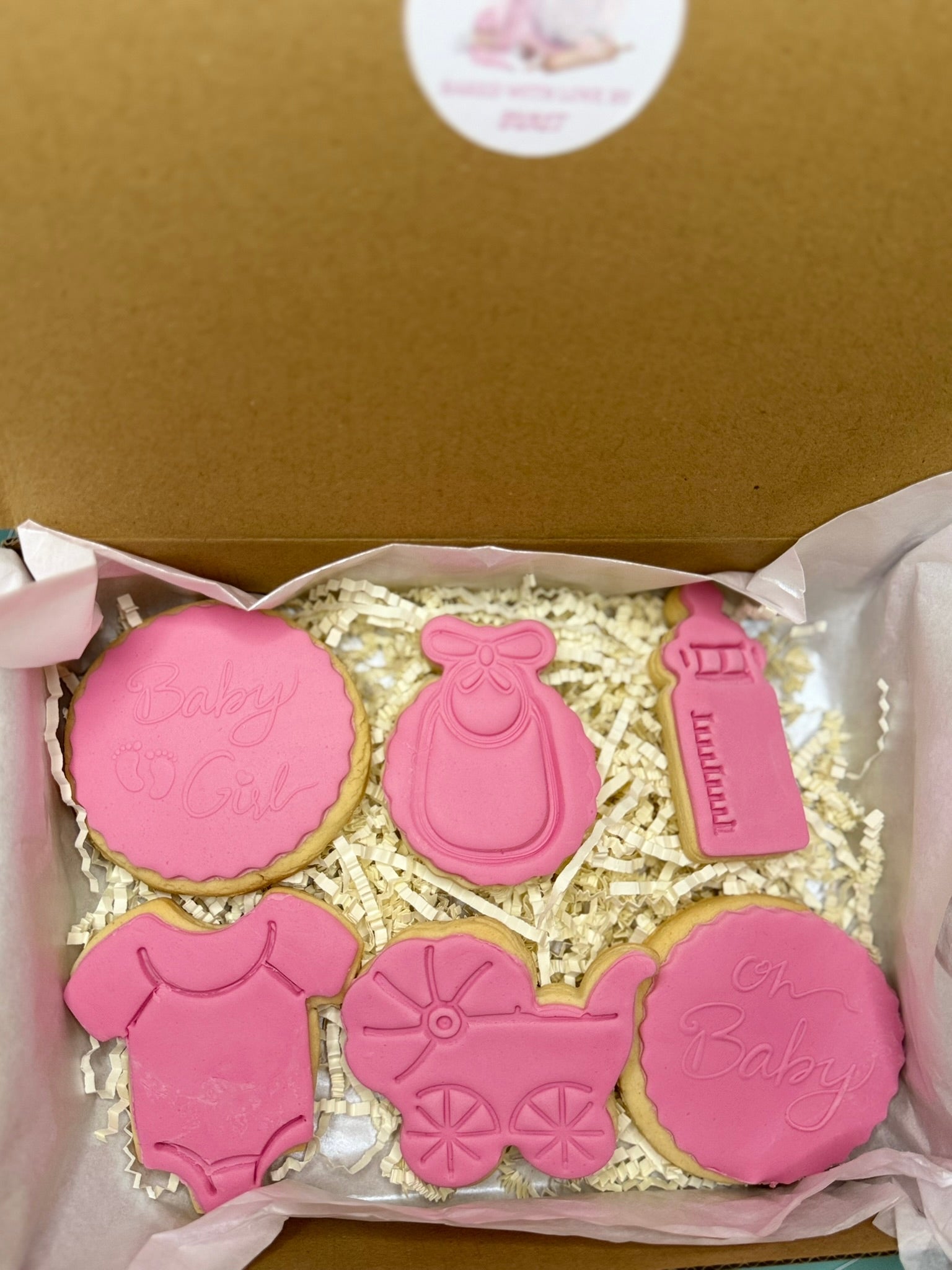 Custom Baby Shower Cookies – Gender Reveal, New Baby Gift - Buket's Cake Atelier