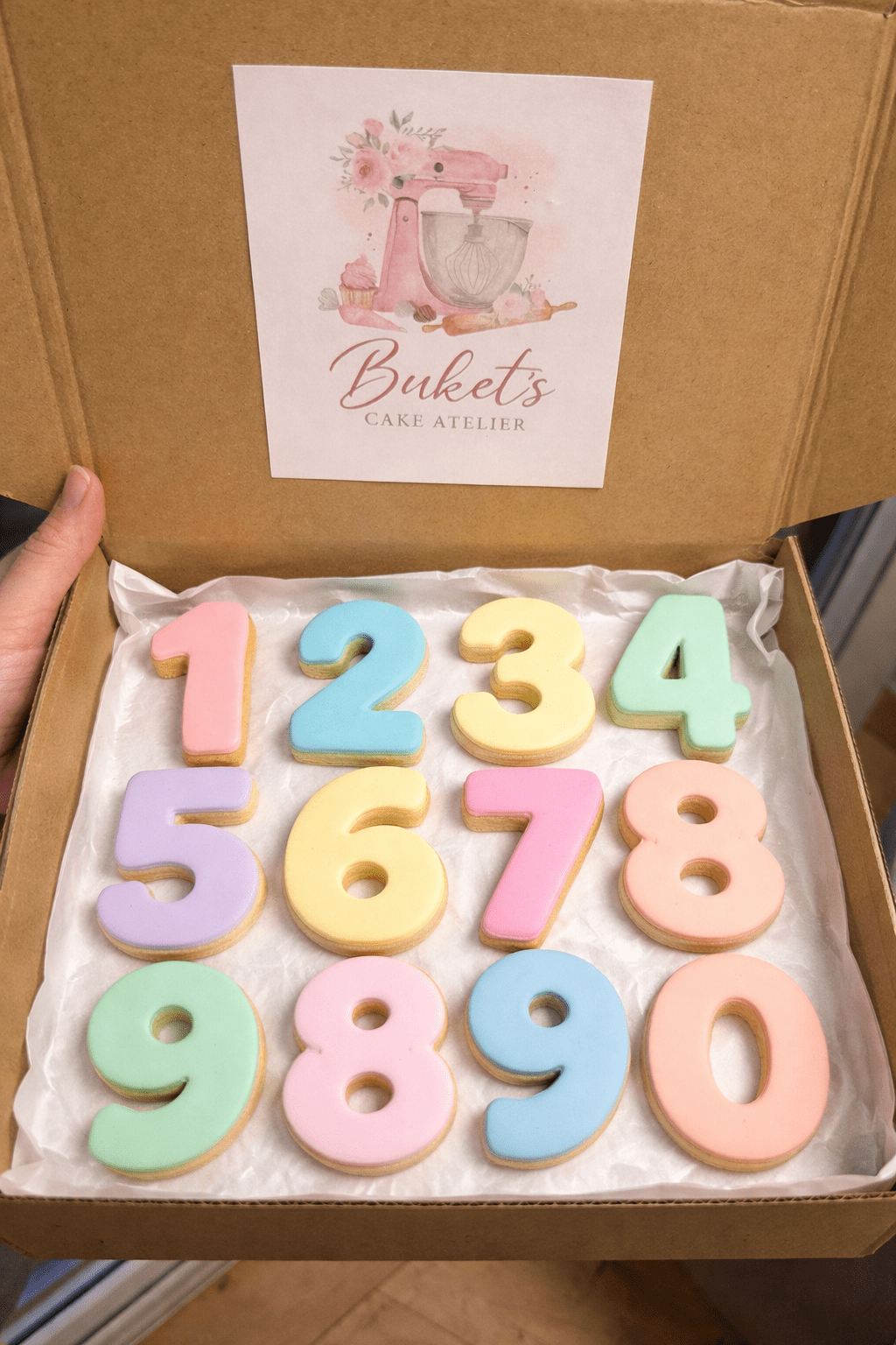 Custom Sugar Cookies - Any Text, Any Message - Buket's Cake Atelier