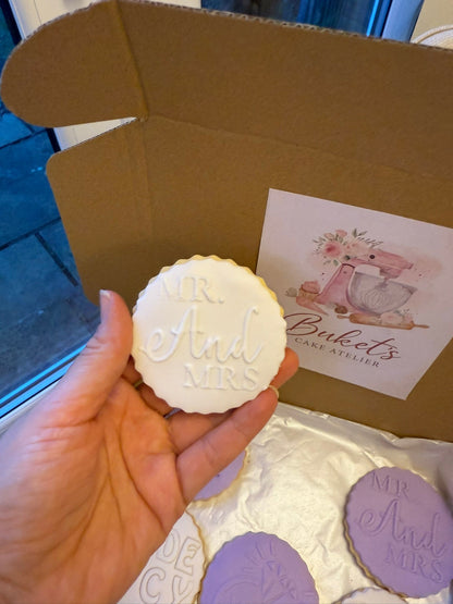 Custom Sugar Cookies - Any Text, Any Message - Buket's Cake Atelier