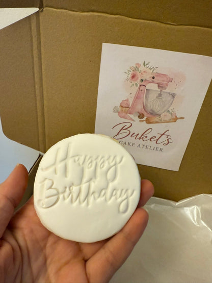 Personalized Birthday Sugar Cookies – Custom Cookie Gift Box, 6 Pieces - Buket's Cake Atelier
