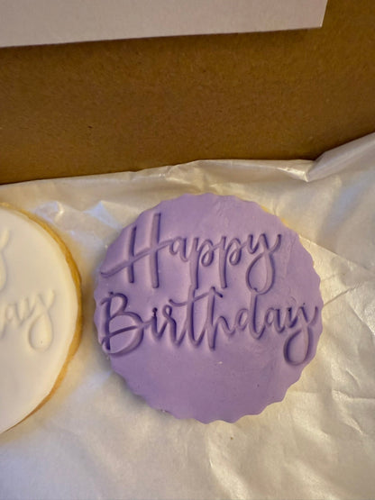 Personalized Birthday Sugar Cookies – Custom Cookie Gift Box, 6 Pieces - Buket's Cake Atelier