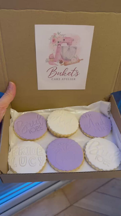 Custom Fondant Cookies- Bride To Be Cookies